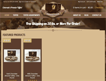 Tablet Screenshot of dhtoffee.com